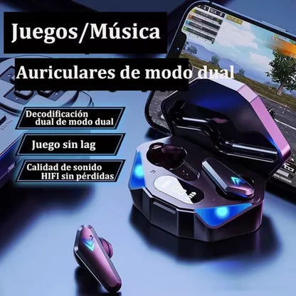 Audifonos Gamer Inalámbricos Baja Latencia TWS X15