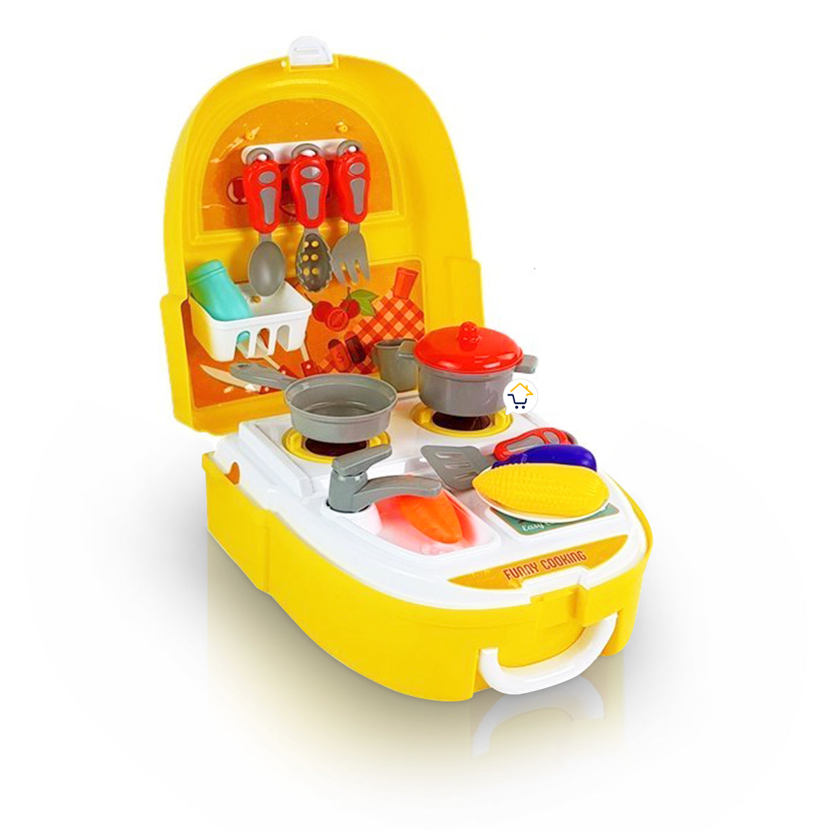 Cocina Maleta Chef Juguete 2 en 1 Didáctico Cocinero Niños